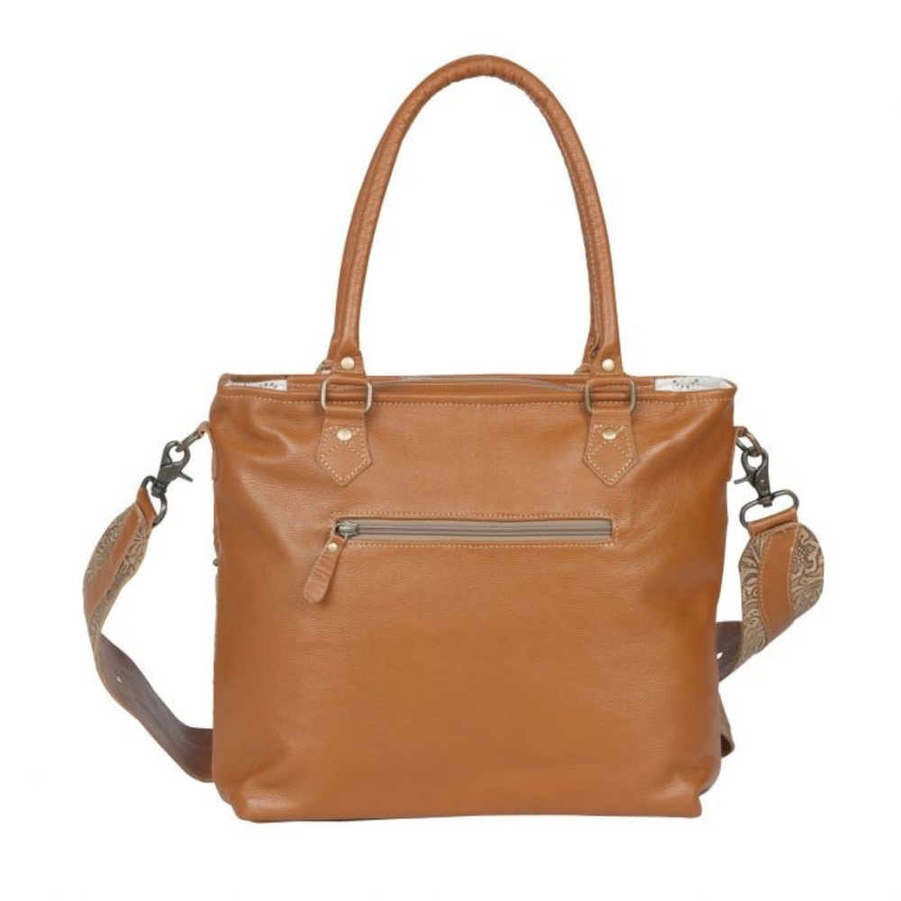 VINTAGE COTTEGECORE LEATHER & HAIRON BAG Myra Bag - Picture 5 of 7